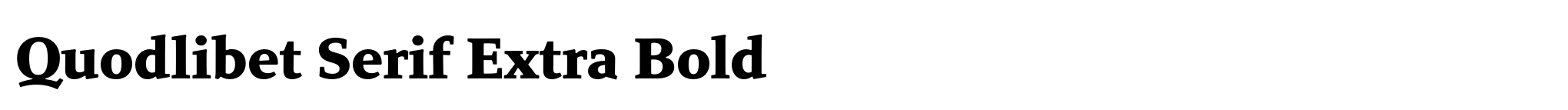 Quodlibet Serif Extra Bold image